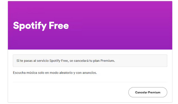 cancelar la Suscripción de Spotify Duo