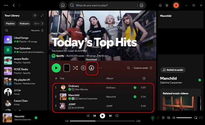 descargar videos musicales en Spotify