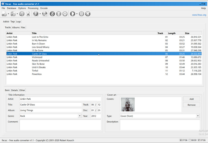 freac WAV a MP3 y otros formatos