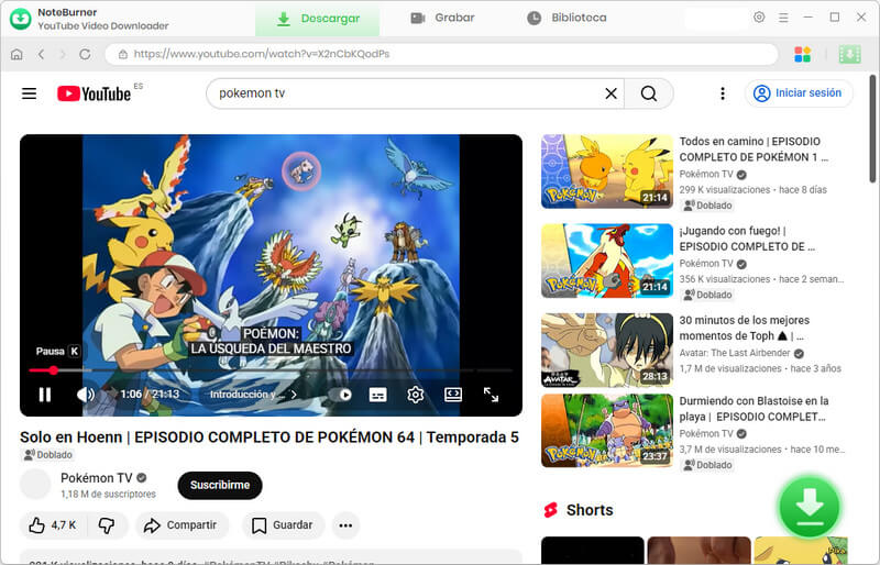 NoteBurner YouTube Video MP3 Downloader Free