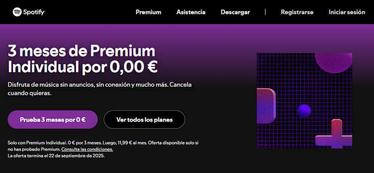 prueba gratuita de spotify premium 3 meses