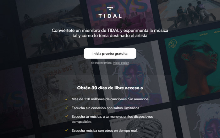 Prueba gratuita de Tidal 30 días